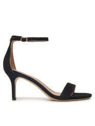 LAUREN RALPH LAUREN Sandały Allie 802959175001 Czarny. Czarne sandały damskie Lauren Ralph Lauren, bez wzorów, ze skóry, bez obcasa, na szpilce. Za 629.99 zł.