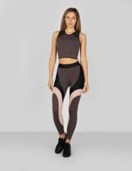 Trussardi Sport Top | 44T00025 | Kobieta | Grafitowy. Szare topy damskie TRUSSARDI, xs, bez wzorów, z elastanu, bez kołnierzyka. W wyprzedaży za 169.00 zł.
