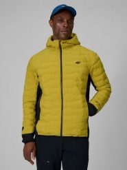4F Kurtka trekkingowa z wypełnieniem Primaloft Silver męska - żółta XXL. Żółte kurtki męskie 4f, l, bez wzorów, z materiału, bez kaptura. Za 399.99 zł.