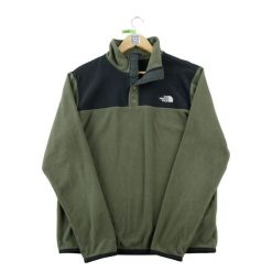 Second life - Męski polarowy sweter z kołnierzem stójką - Stan bardzo dobry. Zielone swetry męskie The North Face, m, bez wzorów, z dresówki, bez kołnierzyka. Za 164.76 zł.