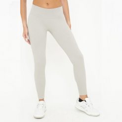 Legginsy treningowe BURNER damskie. Szare legginsy damskie Legea, bez wzorów, z elastanu, na fitness i siłownię. W wyprzedaży za 100.00 zł.