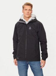 Haglöfs Kurtka przeciwdeszczowa Korp Proof 607958 Czarny Standard Fit. Czarne kurtki outdoor męskie Haglöfs, l, bez wzorów, z syntetyku, bez kaptura. Za 559.99 zł.