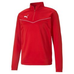 Puma Teamrise 1/4 Zip Top Czerwona Bluza Dorosłych. Białe bluzy bez kaptura męskie Puma, m. Za 214.00 zł.
