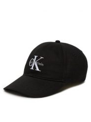 Calvin Klein Jeans Czapka z daszkiem Monologo LV04K5026G Czarny. Czarne czapki z daszkiem damskie Calvin Klein Jeans, bez wzorów, z bawełny. Za 119.99 zł.