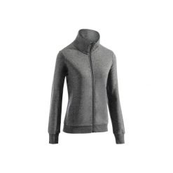 Bluza na zamek Gym & Pilates 500 damska. Czerwone bluzy bez kaptura damskie DOMYOS, xl, bez wzorów, z bawełny, bez ramiączek, bez kaptura. Za 59.99 zł.