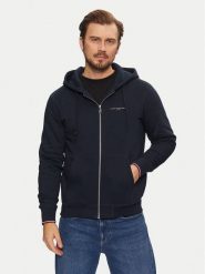 Tommy Hilfiger Bluza Small Logo MW0MW37687 Granatowy Regular Fit. Niebieskie bluzy bez kaptura męskie Tommy Hilfiger, m, z bawełny. Za 379.99 zł.