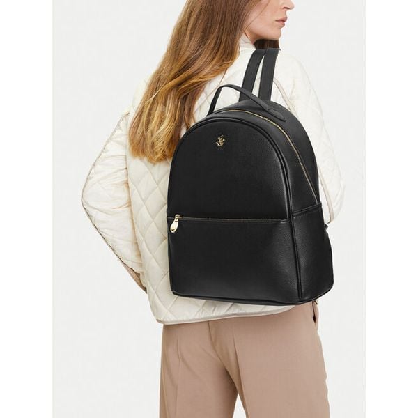 Plecak Beverly Hills Polo Club. Czarne plecaki damskie Beverly Hills Polo Club, bez wzorów. Za 249.99 zł.
