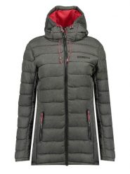 Geographical Norway Płaszcz pikowany "Astana" w kolorze antracytowym rozmiar: XXL. Czarne płaszcze damskie Geographical Norway, xxl, bez wzorów. Za 176.08 zł.