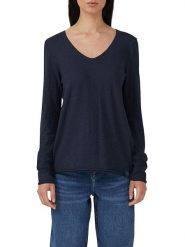S.Oliver Koszulka w kolorze granatowym rozmiar: 34. Niebieskie bluzki damskie S.Oliver, s, bez wzorów, z bawełny, bez kołnierzyka. Za 52.99 zł.