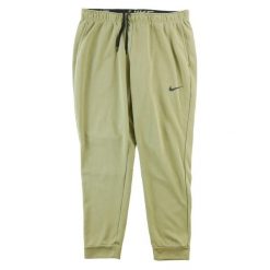 Second life - Nike spodnie dresowe męskie Dri-Fit - Jak nowy. Brązowe spodnie sportowe męskie Nike, z dresówki. Za 127.76 zł.