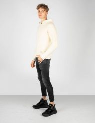 Takeshy Kurosawa Sweter "Boucle" | 83084 | Hoody Boucle | Mężczyzna | Kremowy. Białe swetry męskie Takeshy Kurosawa, m, bez wzorów, z wełny, bez kołnierzyka. W wyprzedaży za 319.00 zł.