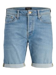 Jack & Jones Szorty dżinsowe "Rick" w kolorze błękitnym rozmiar: M. Niebieskie szorty męskie Jack & Jones, z aplikacjami, z jeansu, klasyczne. Za 83.42 zł.
