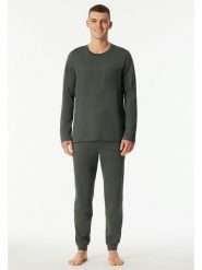 Schiesser Piżama w kolorze khaki rozmiar: 52. Brązowe piżamy męskie Schiesser, bez wzorów, z bawełny, bez ramiączek. Za 173.99 zł.