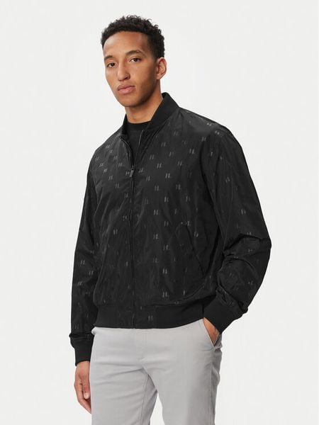 KARL LAGERFELD Kurtka bomber 505005 563538 Czarny Regular Fit. Czarne kurtki męskie Karl Lagerfeld, m, bez wzorów, z syntetyku, bez kaptura. Za 1,649.00 zł.