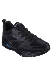 Buty sportowe Sneakersy męskie, Skechers Tres-Air Uno-Modern Aff-Air. Czarne buty sportowe na co dzień męskie Skechers, na zimę, z materiału, bez zapięcia, trekkingowe. Za 299.99 zł.