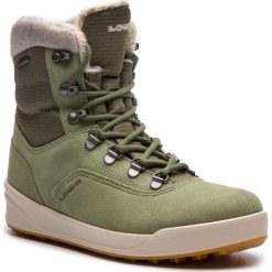 Śniegowce LOWA - Kazan II GTX Mid Ws GORE-TEX 420511 Sage 0934. Zielone śniegowce damskie Lowa, z futra. W wyprzedaży za 519.00 zł.