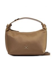 Tommy Hilfiger Torebka Th Go Crossover Nylon AW0AW18164 Brązowy. Brązowe torebki klasyczne damskie Tommy Hilfiger, bez wzorów, z materiału, bez dodatków. Za 529.99 zł.