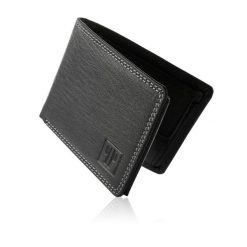 Portfel skórzany PAOLO PERUZZI T-68-BL czarny. Czarne portfele męskie Paolo Peruzzi, bez wzorów, z materiału. Za 49.99 zł.