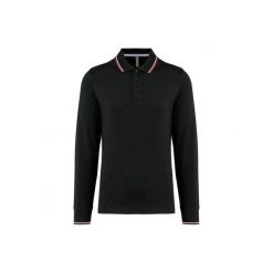 Koszulka polo pique z długim rękawem Kariban. Czarne koszulki męskie z długim rękawem KARIBAN, xl, bez wzorów, z bawełny, bez ramiączek. Za 189.00 zł.