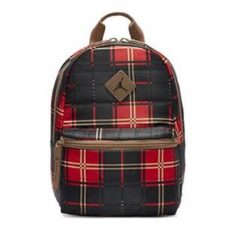 Plecak miejski młodzieżowy Jordan Quilted Mini Daypack do szkoły. Czerwona plecaki damskie Jordan, bez wzorów. Za 148.99 zł.