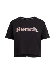 Bench Koszulka "Eryn" w kolorze czarnym rozmiar: 42. Czarne bluzki damskie Bench, bez wzorów, z bawełny, bez kołnierzyka, bez ramiączek. Za 52.67 zł.