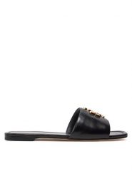 Tory Burch Klapki Eleanor 157966 Czarny. Czarne klapki damskie Tory Burch, bez wzorów, ze skóry, bez obcasa. Za 1,619.00 zł.