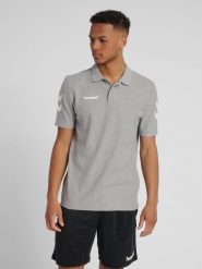 Koszulka tenisowa polo męska Hummel Go Cotton Polo. Czarne koszulki polo męskie HUMMEL, m, z bawełny, bez ramiączek, tenisowe. Za 53.20 zł.