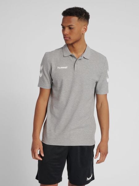 Koszulka tenisowa polo męska Hummel Go Cotton Polo. Czarne koszulki polo męskie HUMMEL, m, z bawełny, bez ramiączek, tenisowe. Za 53.20 zł.