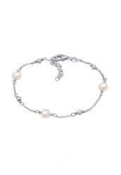 Elli Damskie klasyczne kule z perły hodowlana słodkowodnaw srebrze 925 Sterling Silver Bransoletki 1 ct. Szare bransoletki damskie Elli, pozłacane. Za 207.39 zł.
