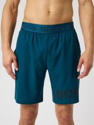 Bjorn_borg BORG 9" SHORTS z przetworzonego poliestru – REFLECTING POND. Szare szorty męskie Björn Borg, m, na fitness i siłownię. Za 249.50 zł.
