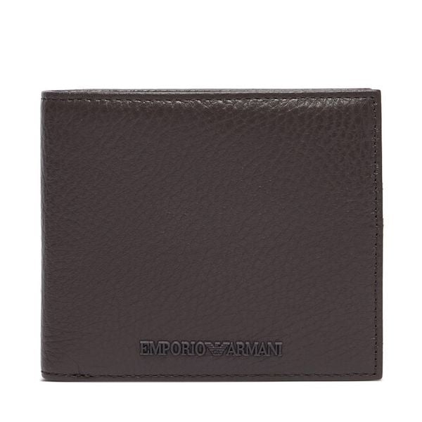 Portfel Emporio Armani. Czarne portfele męskie Emporio Armani, bez wzorów. Za 664.99 zł.