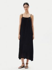 ONLY Sukienka letnia Niki 15344611 Czarny Regular Fit. Czarne sukienki damskie Only, na lato, l, bez wzorów, z wiskozy, bez kołnierzyka, bez ramiączek. Za 139.99 zł.