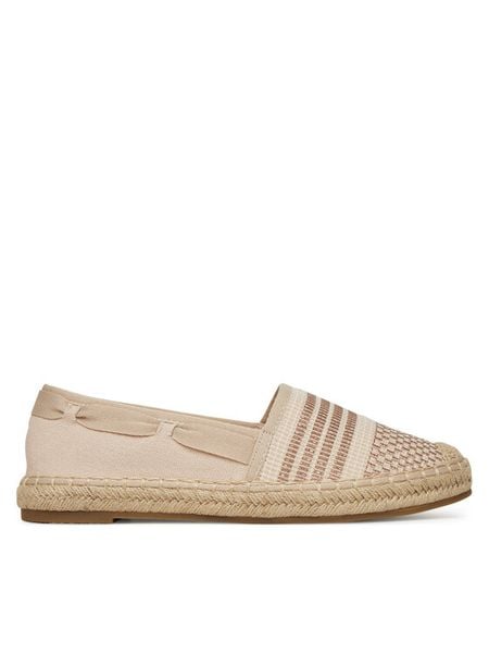 DeeZee Espadryle LE601-139 Beżowy. Brązowe espadryle damskie DeeZee, bez wzorów, z materiału, bez obcasa. Za 99.99 zł.