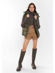 Northwood Kamizelka pikowana "Josh" w kolorze khaki rozmiar: M. Brązowe kamizelki damskie Northwood, m. Za 147.91 zł.