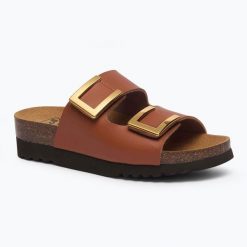 Klapki damskie Scholl Monterey 2 Straps Ad Med. Brązowe obuwie trekkingowe damskie Scholl. Za 269.99 zł.