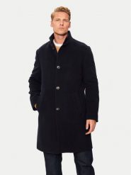 Tommy Hilfiger Płaszcz wełniany MW0MW37956 Granatowy Regular Fit. Niebieskie płaszcze męskie Tommy Hilfiger, na zimę, m, bez wzorów, z wełny. Za 1,799.00 zł.