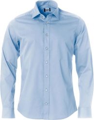 Clique Clark koszula z długim rękawem 100% bawełna light blue. Niebieskie koszule męskie CLIQUE, m, bez wzorów, z bawełny, bez kołnierzyka, bez ramiączek. Za 212.22 zł.
