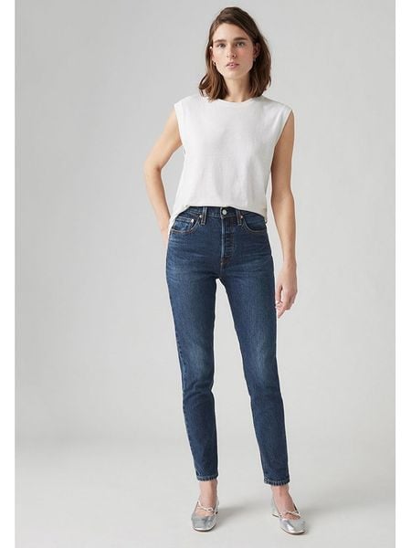 Levi's Dżinsy - Skinny fit - w kolorze granatowym rozmiar: W29/L32. Niebieskie jeansy damskie Levi's, z podwyższonym stanem. Za 180.49 zł.