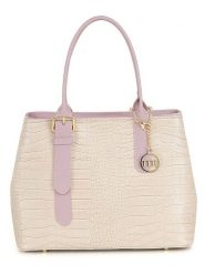 Mia Tomazzi Skórzana torebka w kolorze beżowo-jasnoróżowym - 31 x 24 x 11 cm rozmiar: onesize. Brązowe torebki klasyczne damskie Mia Tomazzi, bez wzorów, z materiału, bez dodatków. Za 347.99 zł.