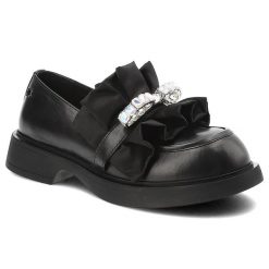 Czarne Półbuty Tuffoni Eleganckie Obuwie Damskie Premium. Czarne półbuty damskie Tuffoni, bez wzorów, ze skóry, eleganckie, bez obcasa. Za 849.00 zł.