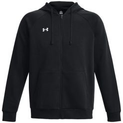 Bluza z kapturem Under Armour UA Rival Fleece FZ, Mężczyźni. Czarne bluzy z kapturem męskie Under Armour, m, z bawełny. Za 286.45 zł.