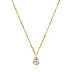 Purelei Purelei Naszyjnik Felice Naszyjniki 1 ct Damski. Białe naszyjniki damskie Purelei, pozłacane. Za 149.19 zł.