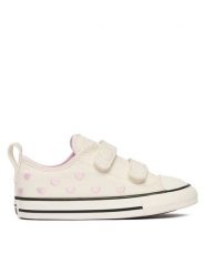 Converse Trampki Chuck Taylor All Star Easy-On A19067C Biały. Białe trampki i tenisówki dziewczęce Converse, bez wzorów, z materiału, bez zapięcia. Za 249.99 zł.