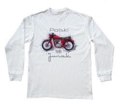 Junak — bluzka z długim rękawem (Rozmiar: 5 - 6 lat; Kolor koszulki: biały; Rodzaj nadruku: Junak). Białe bluzki damskie nikiniki, s, bez wzorów, z bawełny, bez kołnierzyka, bez ramiączek. Za 69.00 zł.