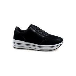 Czarne buty sportowe 6258. Czarne buty sportowe na co dzień damskie ButyModne, bez wzorów. Za 67.84 zł.