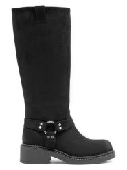 C'M Kozaki w kolorze czarnym rozmiar: 40. Czarne kozaki damskie C'M, z okrągłym noskiem, bez obcasa. Za 152.99 zł.