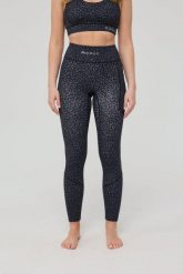 Legginsy Infinite High Waisted - Czarny Leopard. Czarne legginsy damskie OOSC, m, bez wzorów, z materiału. Za 245.99 zł.