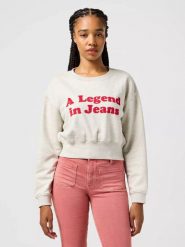 DAMSKA BLUZA WRANGLER RELAXED SWEATSHIRT OAT 112362582. Bluzy bez kaptura damskie Wrangler, xs. Za 149.99 zł.