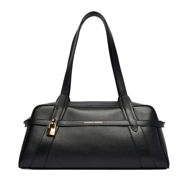 Torebka Elisabetta Franchi. Czarne torebki klasyczne damskie Elisabetta Franchi, bez wzorów, bez dodatków. Za 4,249.00 zł.