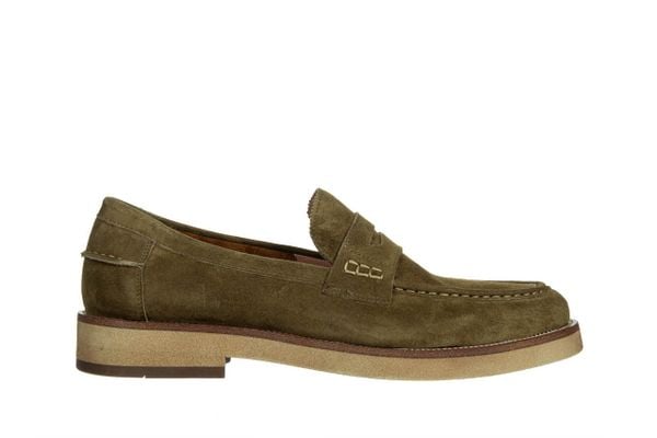 Mokasyny John Doubare V127 02 Y11 Green 104245, Zielony, Skóra naturalna - 44. Zielone mokasyny męskie John Doubare, ze skóry. W wyprzedaży za 399.00 zł.